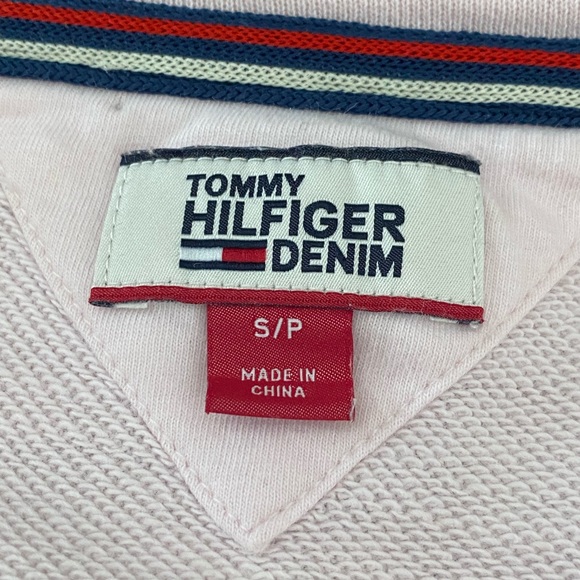 Tommy Hilfiger Denim light pink sweatshirt size S - Picture 3 of 3